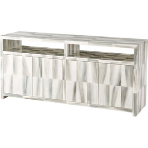 Biscayne 68 X 18 inch Hand Painted Faux Horn Tiled Buffet