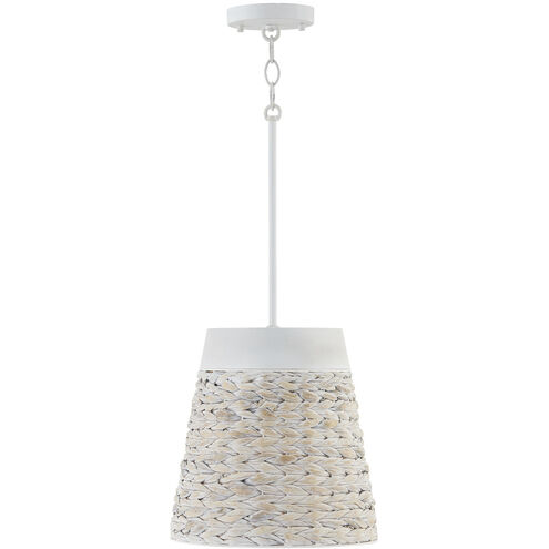 Tallulah 1 Light 12 inch Chalk Wash Pendant Ceiling Light