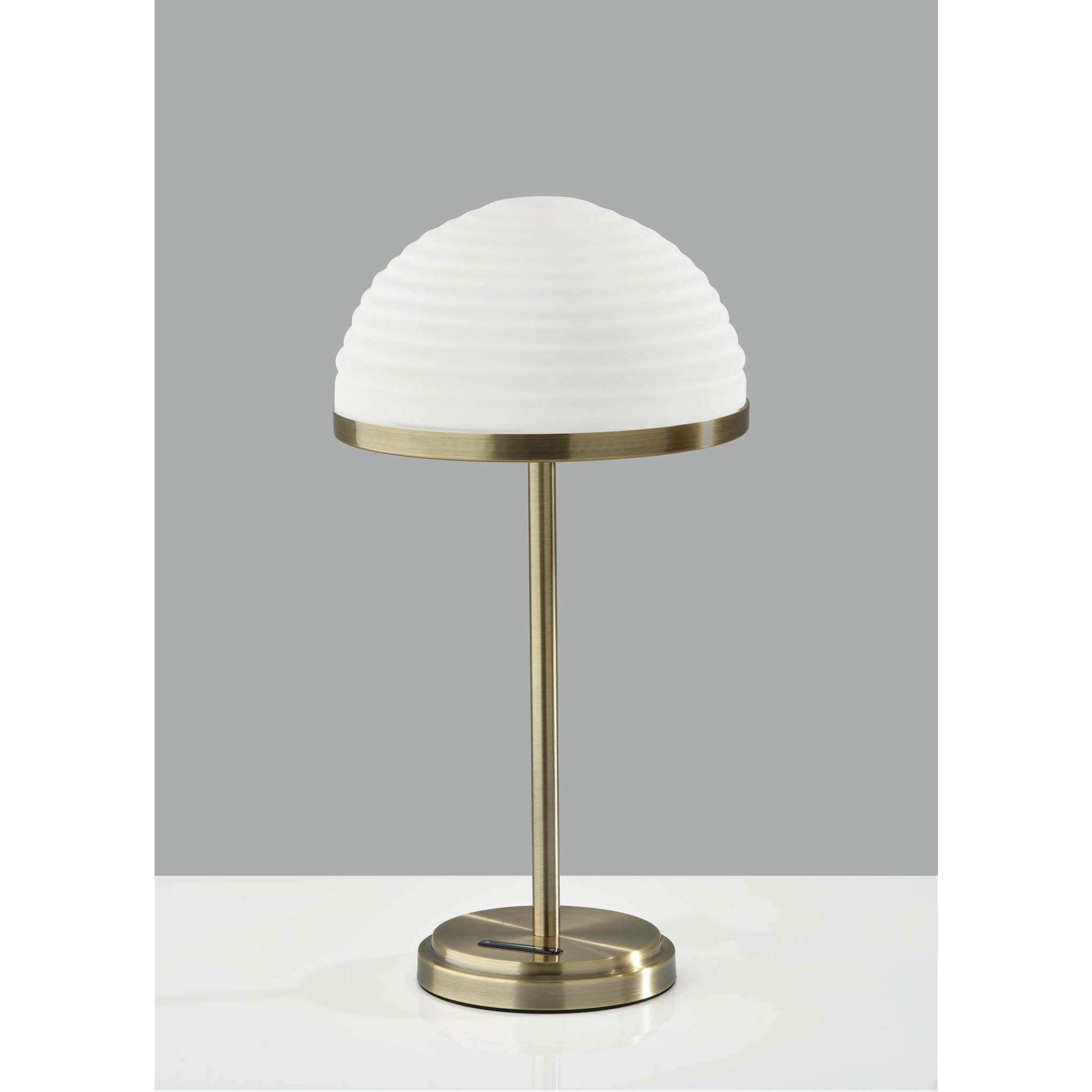 Juliana 21 inch 12.00 watt Antique Brass Table Lamp Portable Light