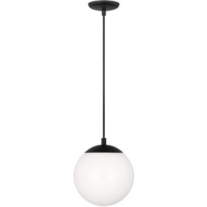 Leo - Hanging Globe 1 Light 8 inch Midnight Black Pendant Ceiling Light