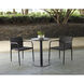 Costello 30 X 23.5 inch Black Outdoor Bistro Table