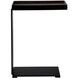 Ledge 25 X 18 inch Matte Black Side Table