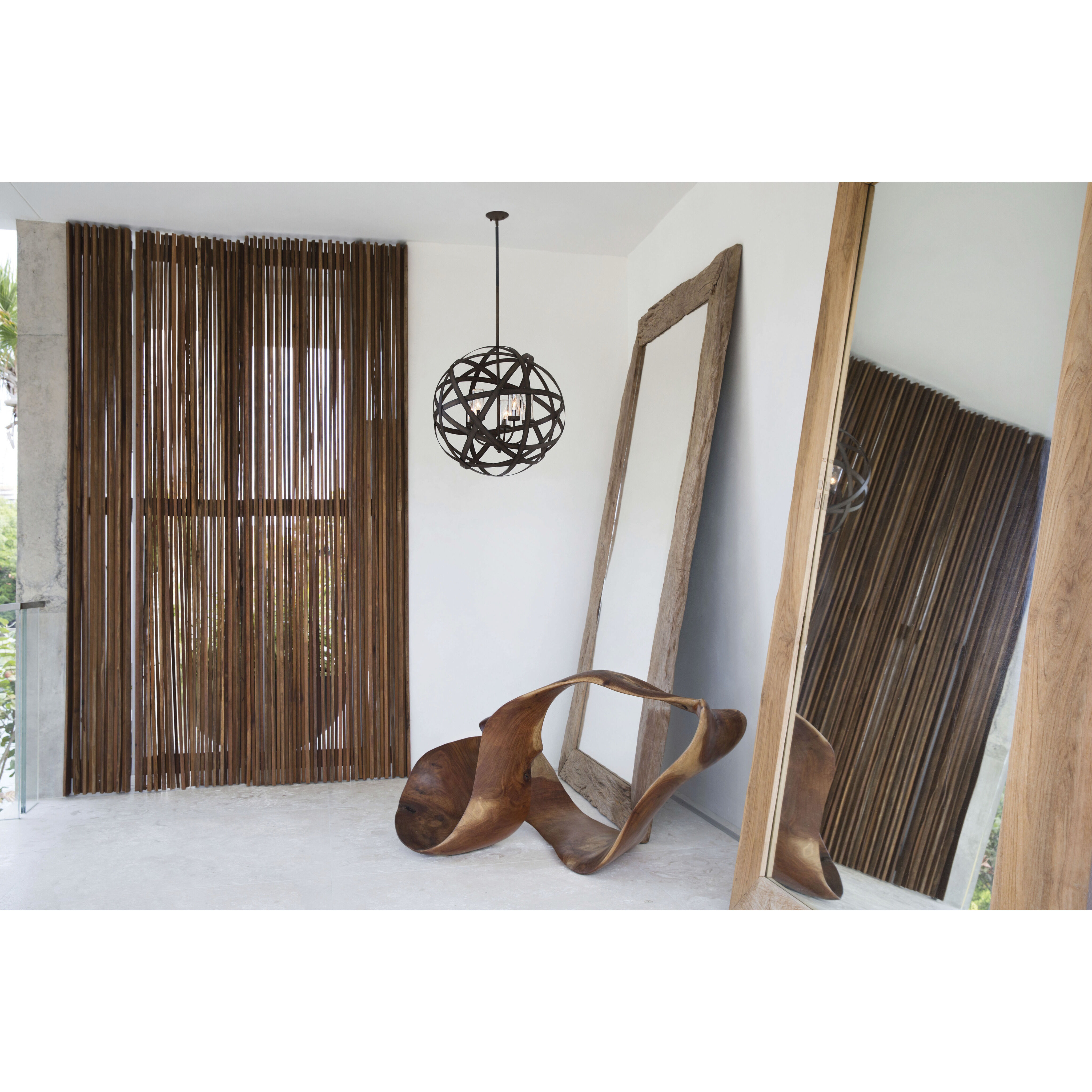 Open Air Carson LED 27 inch Vintage Iron Outdoor Hanging