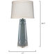 Hobnail 34.5 inch 150.00 watt Teal Table Lamp Portable Light
