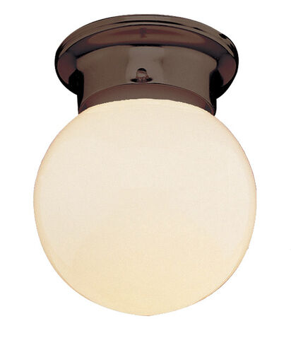 Dash 1 Light 6 inch Rubbed Oil Bronze Flushmount Ceiling Light
