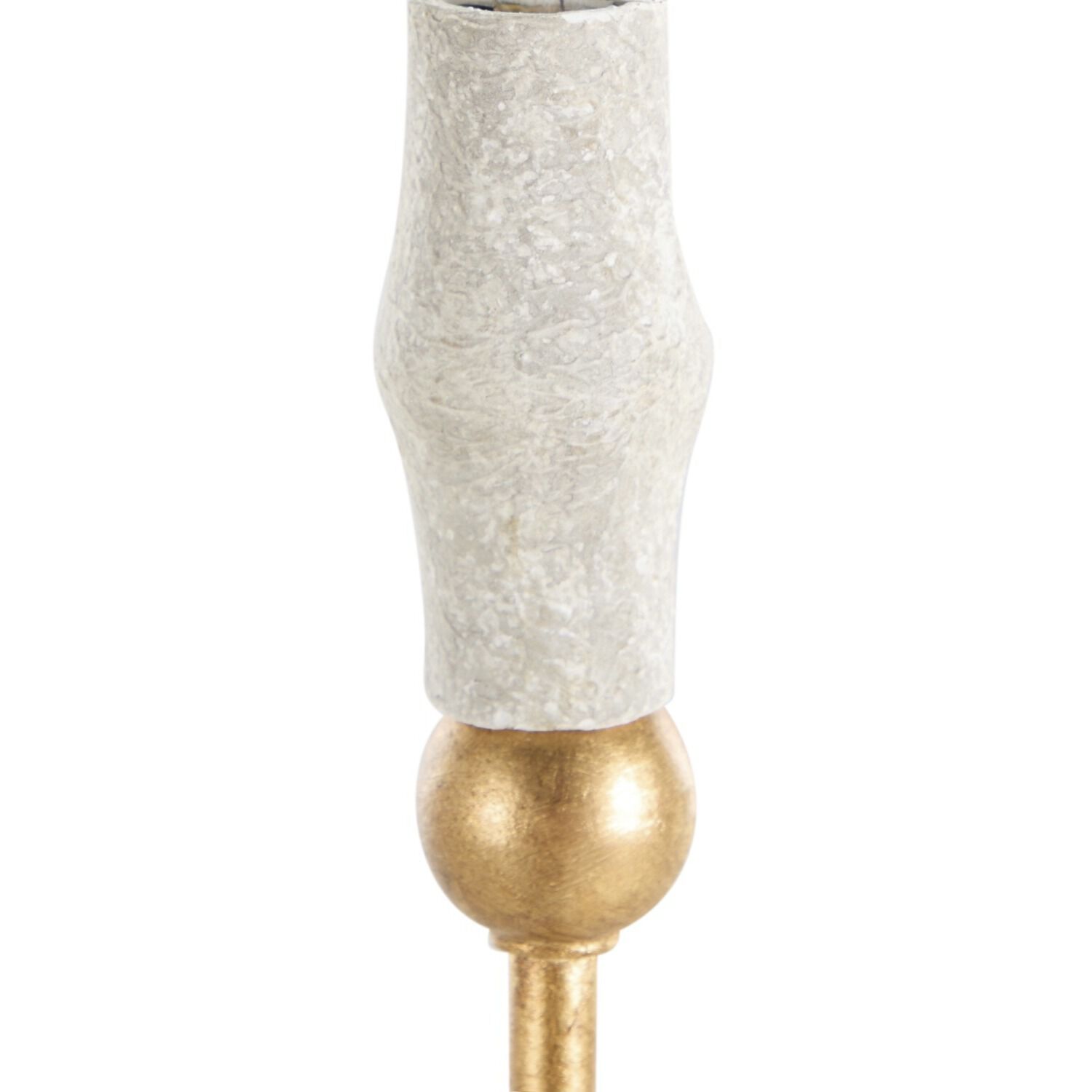 Clay 6 Light 31.5 inch Vintage Gold / Distressed Ivory Chandelier Ceiling Light