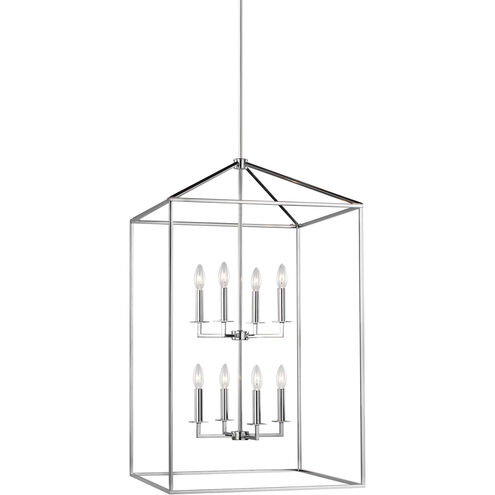 Perryton 8 Light 22 inch Chrome Foyer Pendant Ceiling Light, Extra Large