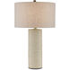 Polka Dot 28.25 inch 150 watt Ivory and Brown with Polished Brass Table Lamp Portable Light