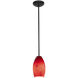 Merlot 1 Light 3.5 inch Oil Rubbed Bronze Pendant Ceiling Light