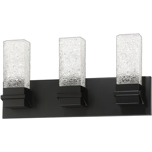 Ice 3 Light 19 inch Black Vanity Light Wall Light
