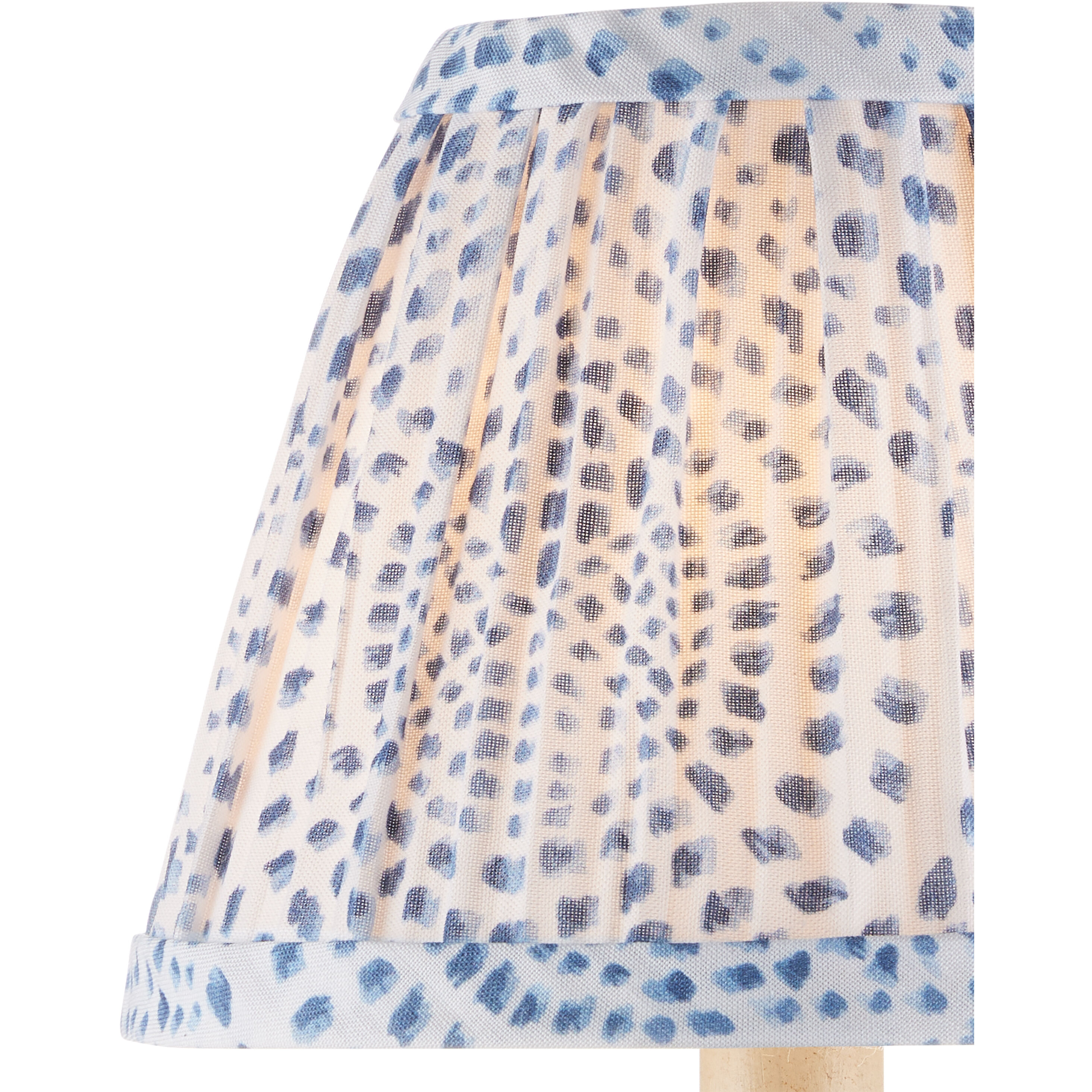 Lenore Blue/Ivory Tapered Chandelier Shade