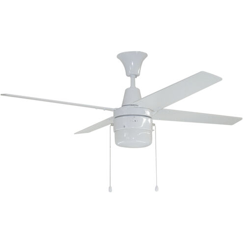 Connery 48 inch White with White/Whitewash Blades Fan
