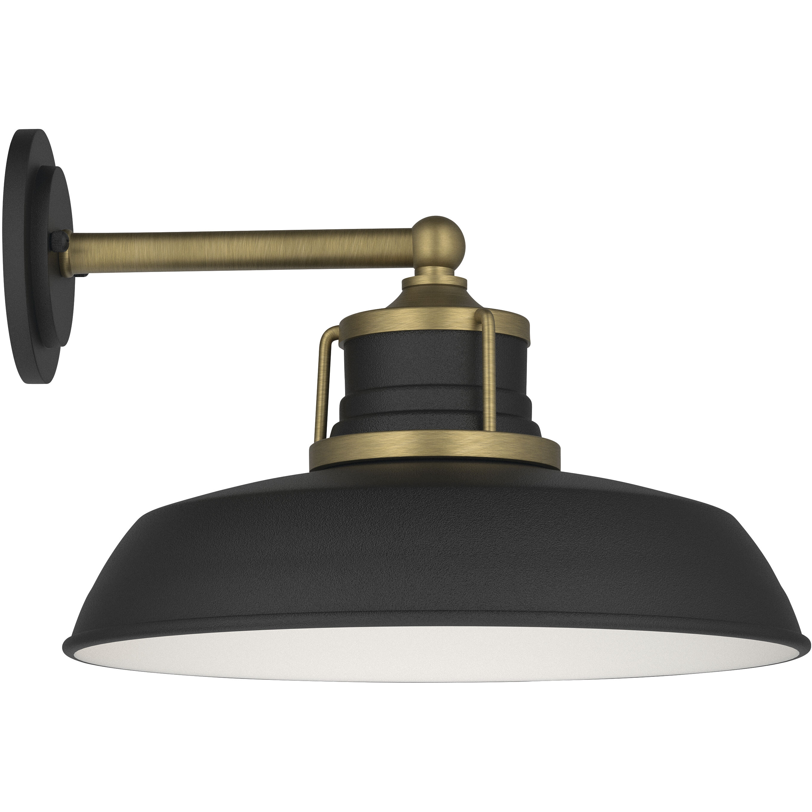 Fielding 1 Light 10 inch Natural Brass Outdoor Wall Light