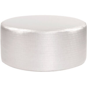 Universal Luxe Mercury Round Ottoman Replacement Slipcover, Ottoman Not Included