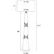 Kash 62.5 inch 150.00 watt Antiqued Aluminum and Polished Nickel Floor Lamp Portable Light