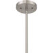 Orbis 1 Light 10 inch Brushed Nickel Mini Pendant Ceiling Light