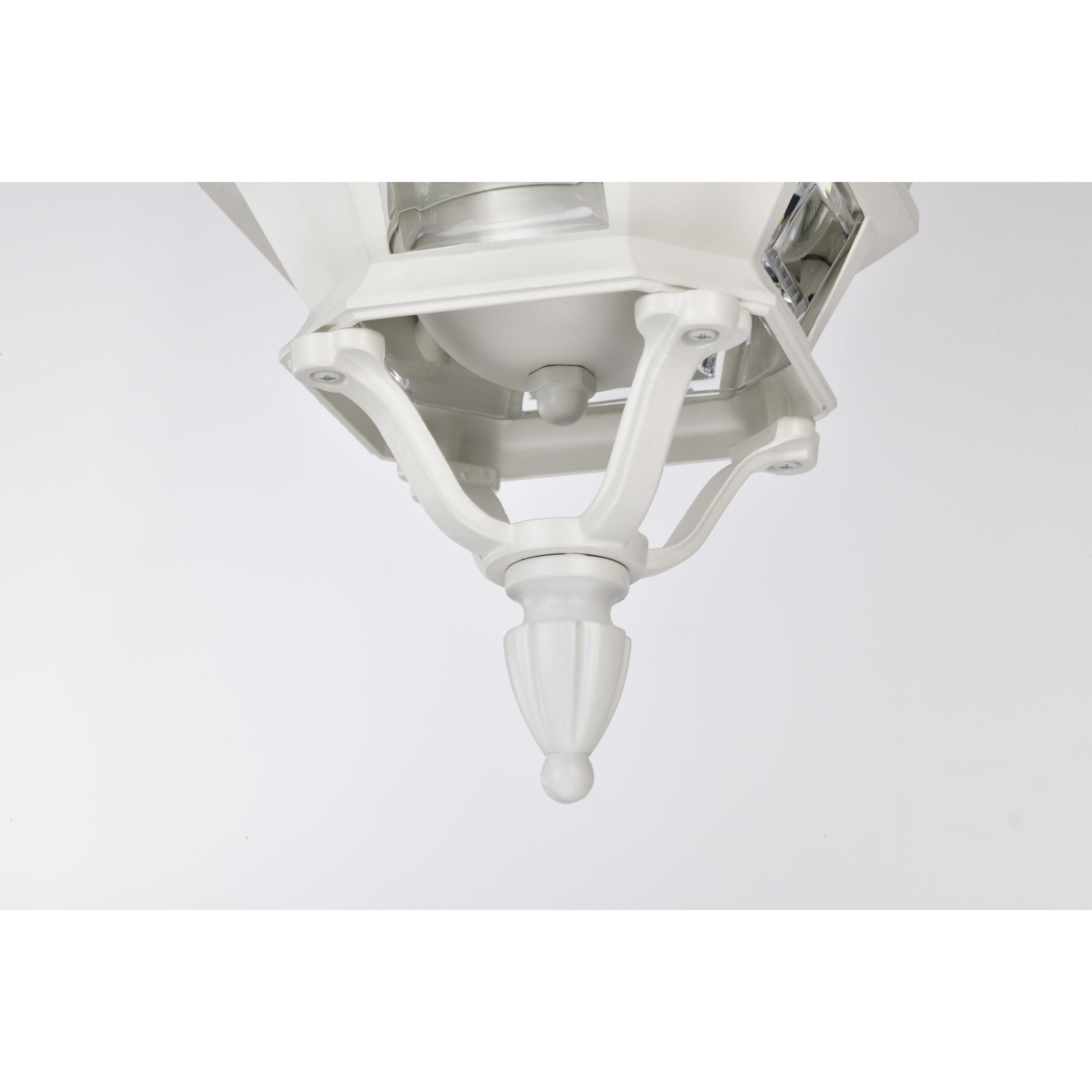 Central Park 3 Light 7 inch White Outdoor Hanging Lantern