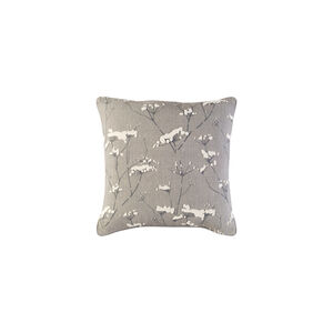 Enchanted 20 X 20 inch Taupe and Charcoal Throw Pillow