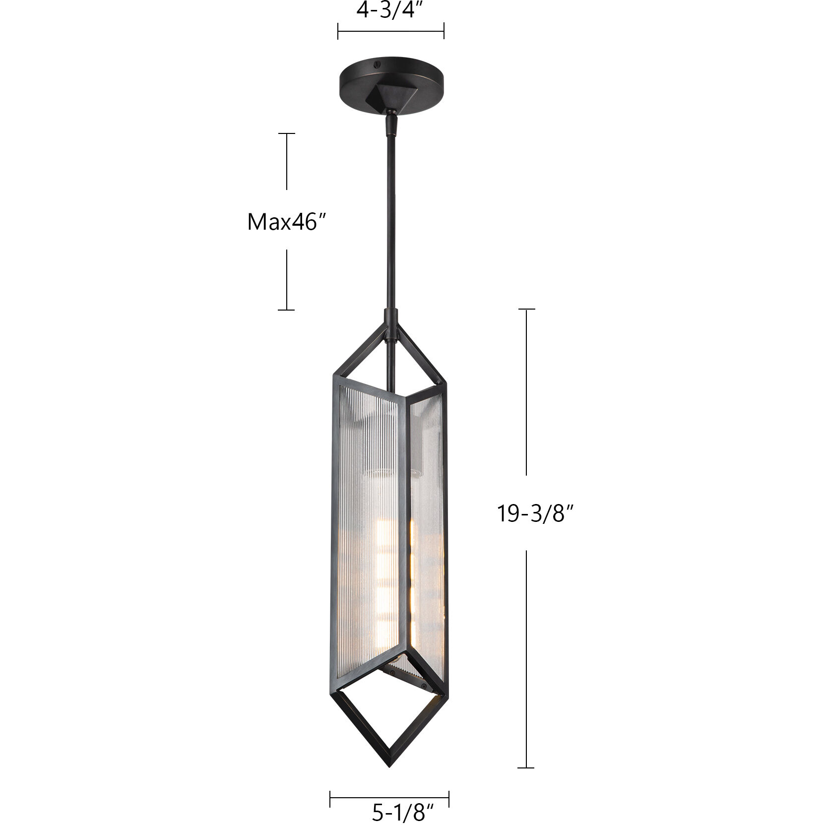 Cairo Pendant Ceiling Light in Vintage Brass