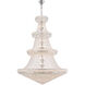 Primo 66 Light 72 inch Chrome Foyer Ceiling Light in Royal Cut
