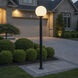 Outdoor Globe 1 Light 15 inch White Plastic Outdoor Post Lantern, Large