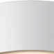 Echo LED 13 inch White and Black Flush Mount Ceiling Light in White/Black