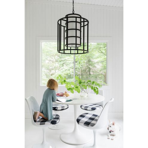 Hulton 6 Light 21 inch Matte Black Chandelier Ceiling Light