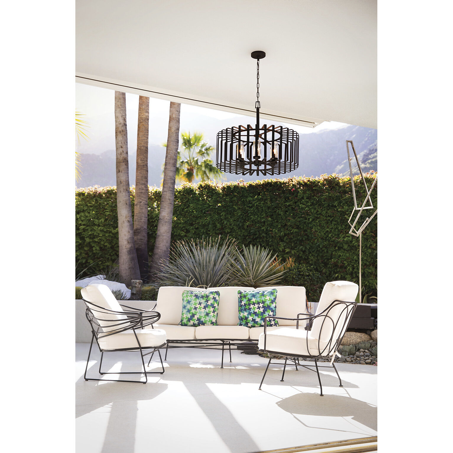 Open Air Reid LED 28.25 inch Brushed Graphite Outdoor Hanging in 12V LED, Low Voltage