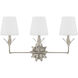 Broche Bath Vanity Light Wall Light in Antique Silver