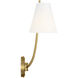 C&M by Chapman & Myers Marina 2 Light 14.5 inch Burnished Brass Double Sconce Wall Light