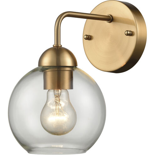 Astoria 1 Light 6 inch Satin Gold Sconce Wall Light