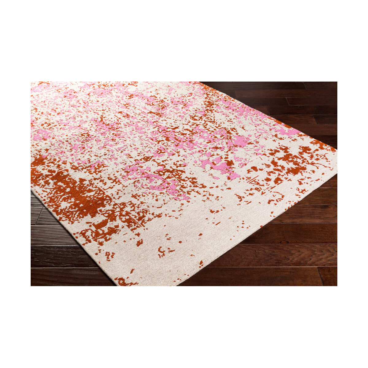 Egypt 96 X 24 inch Bright Pink Indoor Runner, Runner