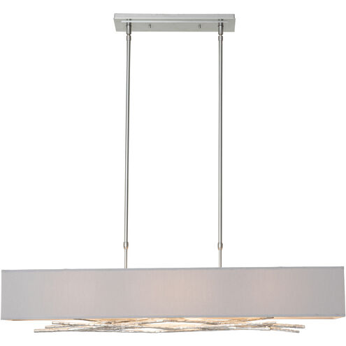 Brindille 4 Light 10 inch Black Pendant Ceiling Light in Flax