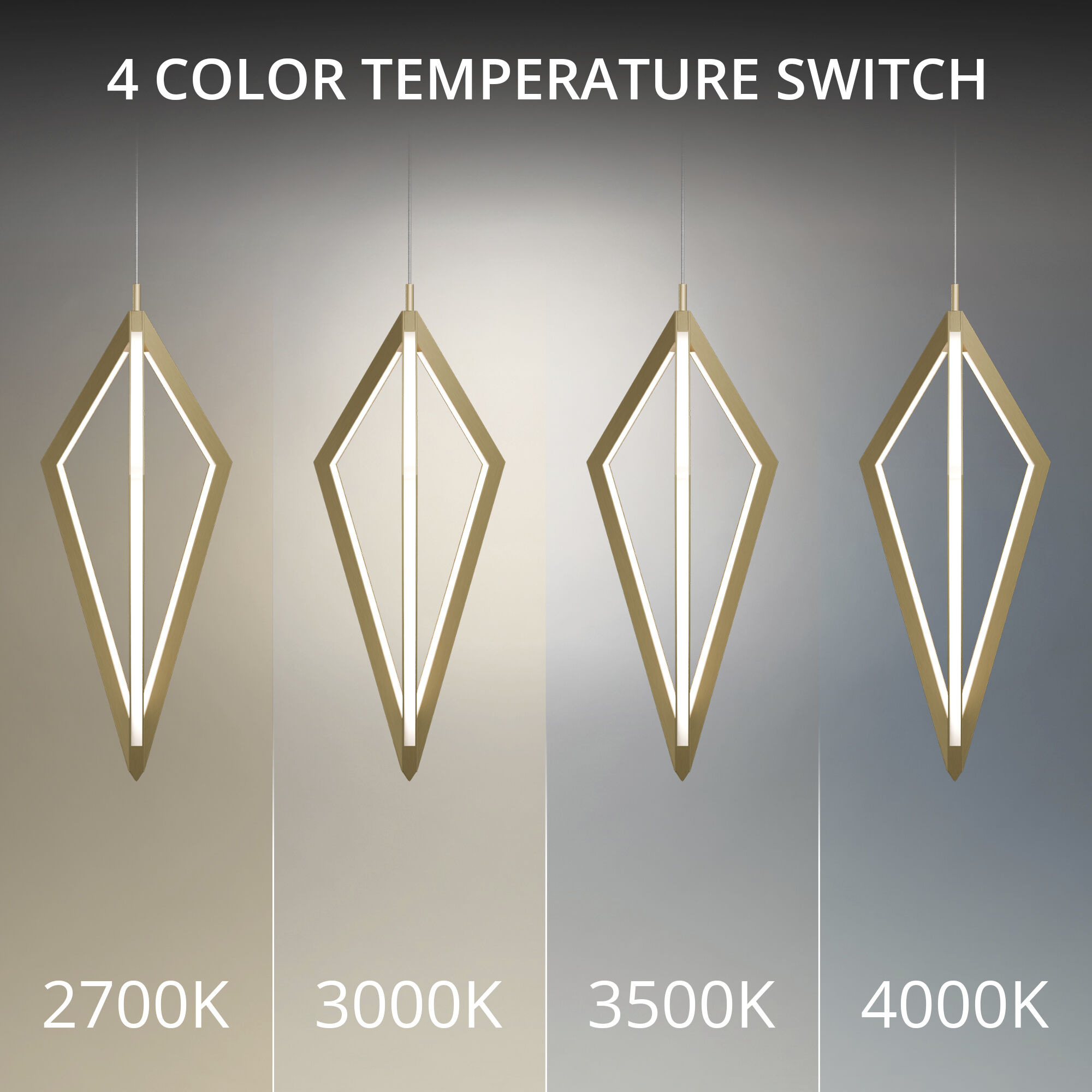 Tribeca LED 9 inch Aged Brass Pendant Ceiling Light in 3000K, dweLED