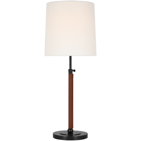 Thomas O'Brien Bryant2 27.5 inch 15.00 watt Bronze and Saddle Leather Wrapped Table Lamp Portable Light, Large