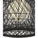 Osbert 1 Light 21.75 inch Satin Black Pendant Ceiling Light