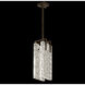 Terra 2 Light 7.75 inch Bronze Pendant Ceiling Light in Clear