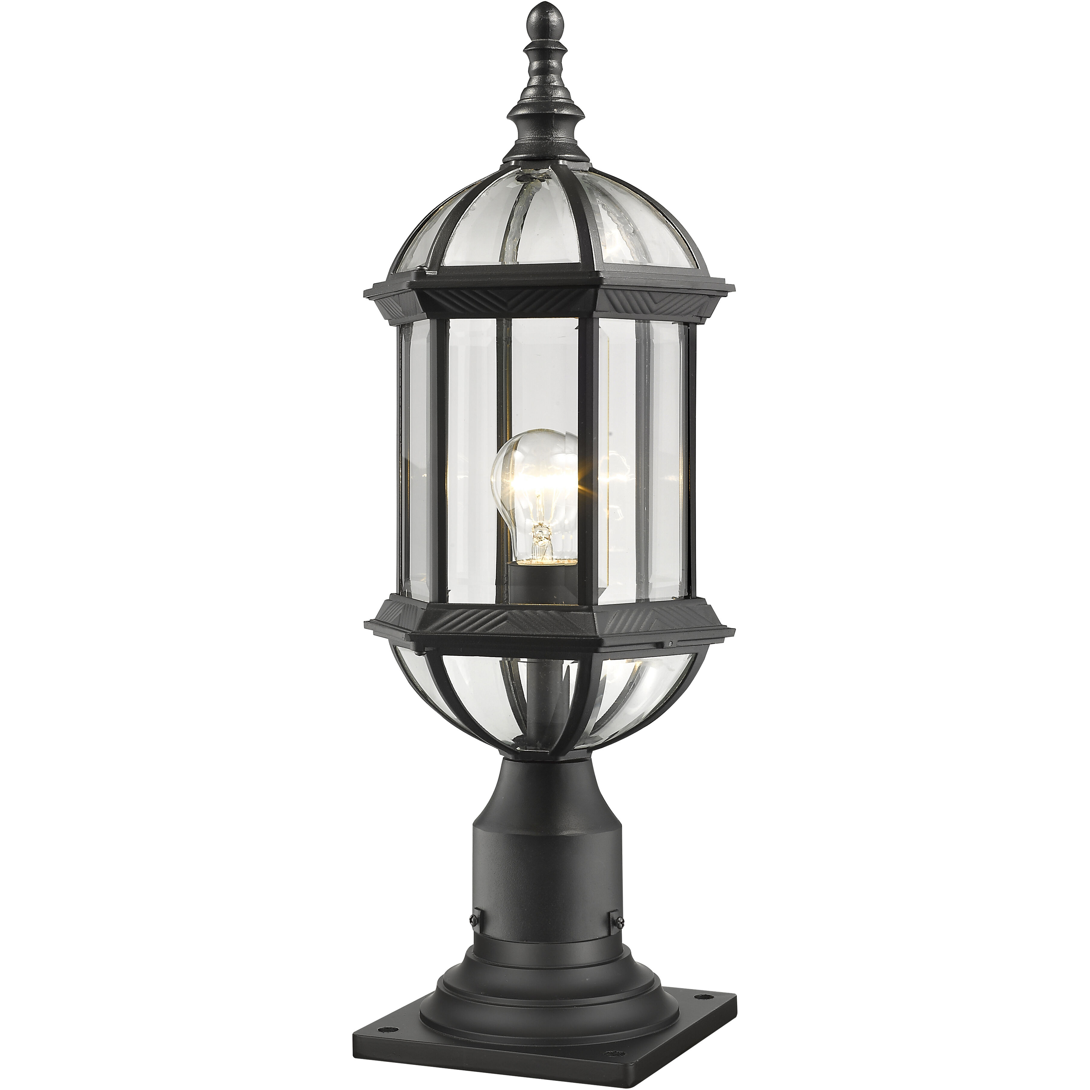 Annex 1 Light 21.5 inch Black Outdoor Pier Mounted Fixture