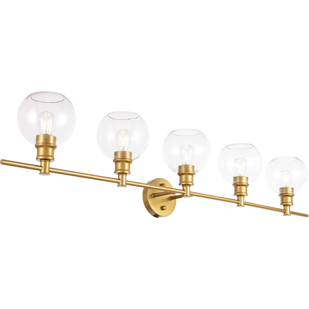 Collier 5 Light 47 inch Brass Wall sconce Wall Light