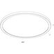 Delta 1 Light 24 inch White Flushmount Ceiling Light