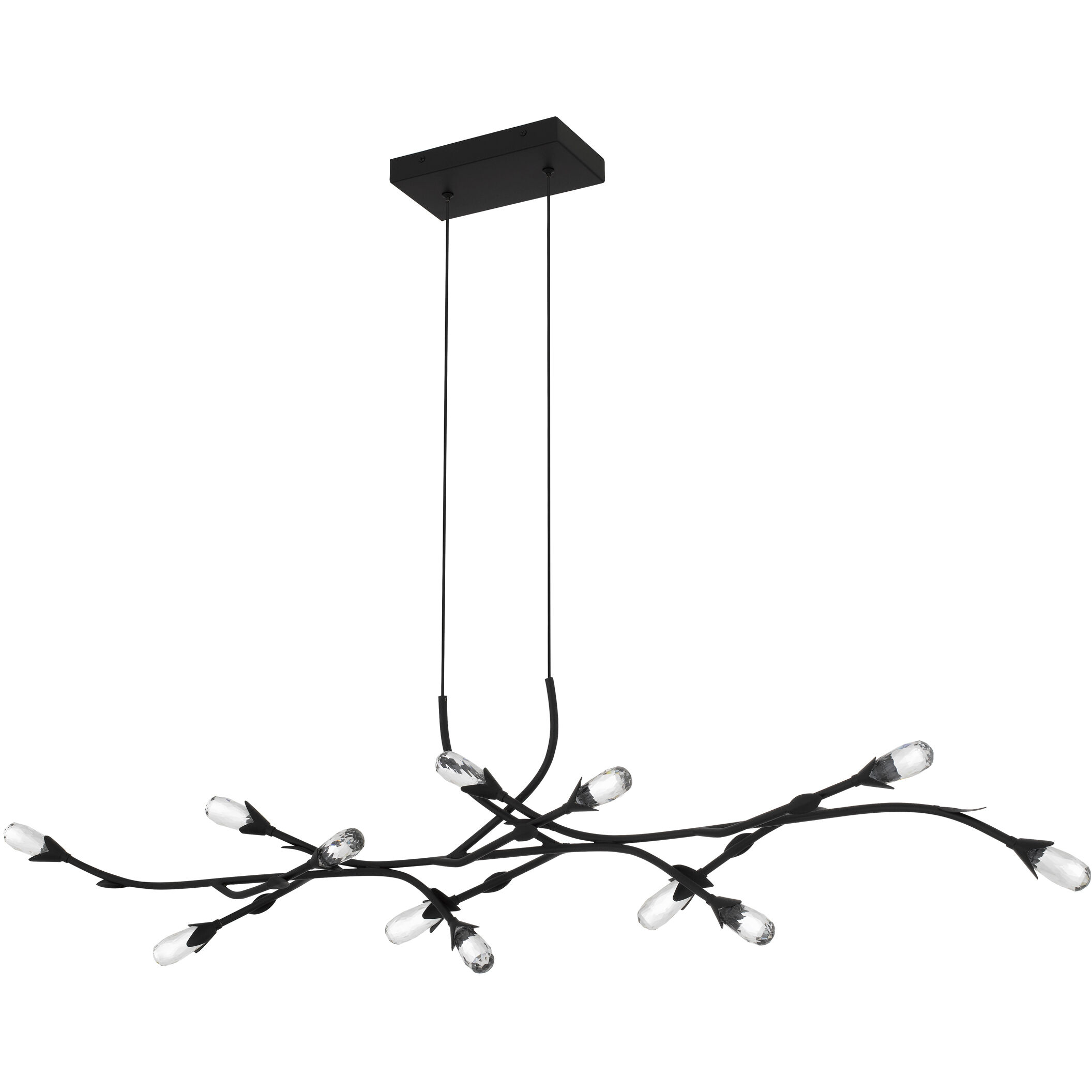 Cora LED 50 inch Matte Black Island Light Ceiling Light