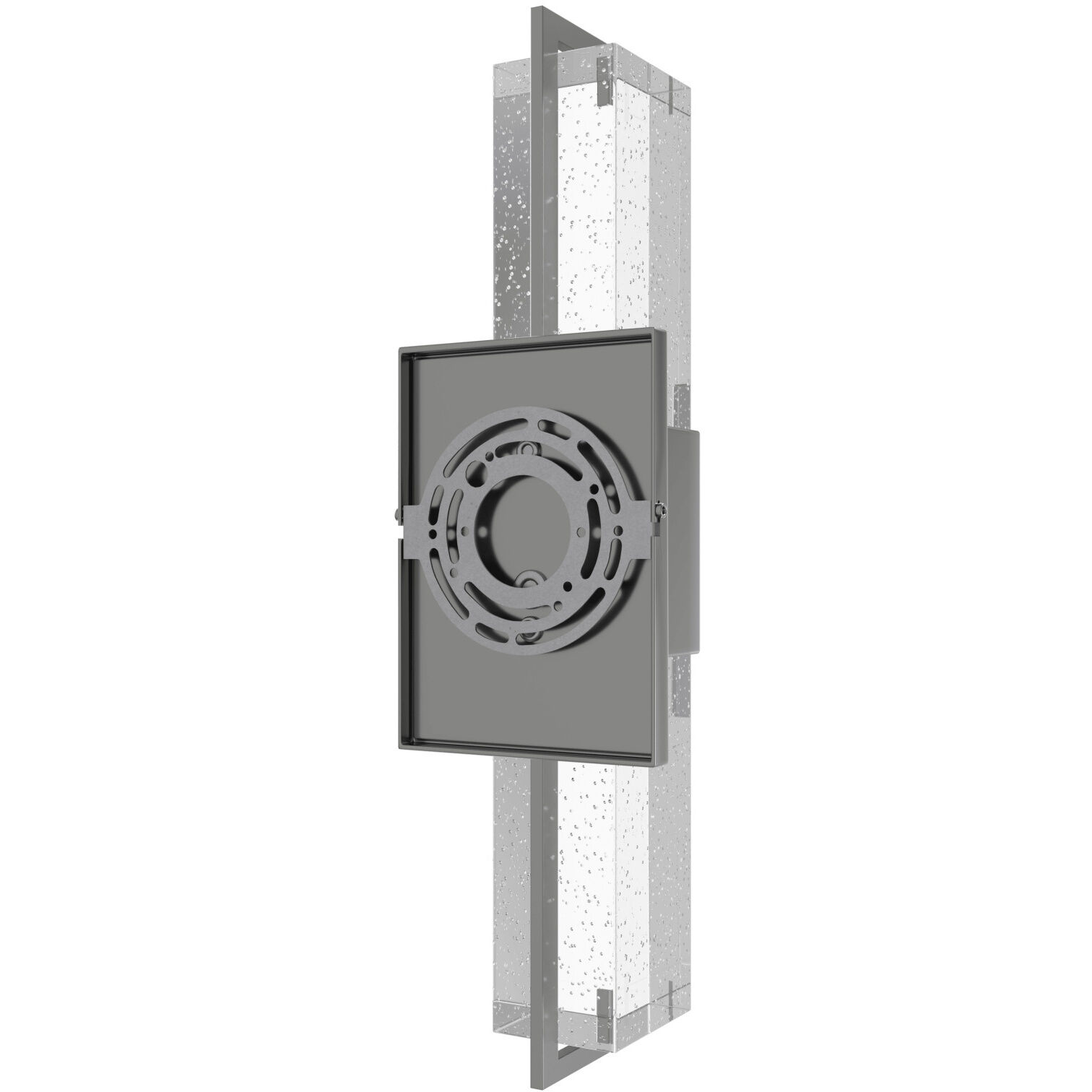 Original Glacier Avenue Wall Sconce Wall Light in Polished Nickel, Bubbled