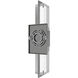 Original Glacier Avenue Wall Sconce Wall Light in Polished Nickel, Bubbled