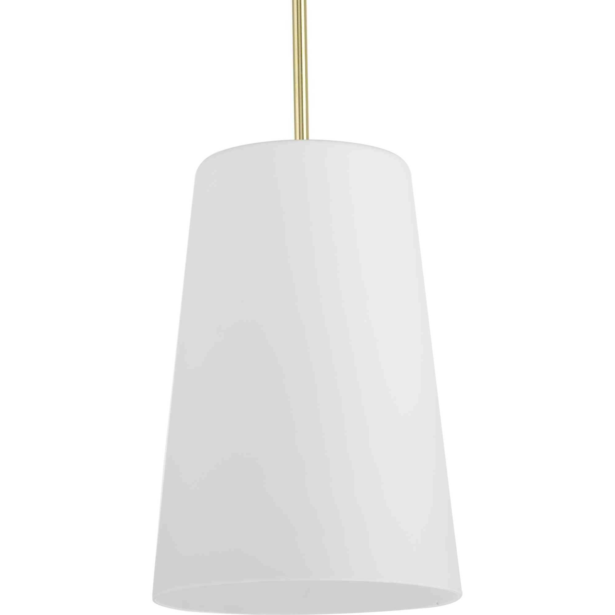 Clarion 1 Light 10.5 inch Satin Brass Pendant Ceiling Light