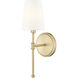 Adorra Indoor Wall Sconce Wall Light in Vintage Brass