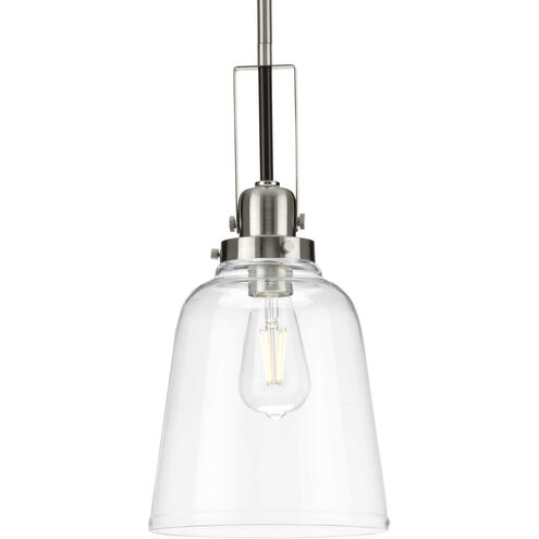 Rushton 1 Light 9 inch Brushed Nickel Pendant Ceiling Light