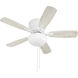 Wheeler 42 inch White with White/Washed Oak Blades Fan