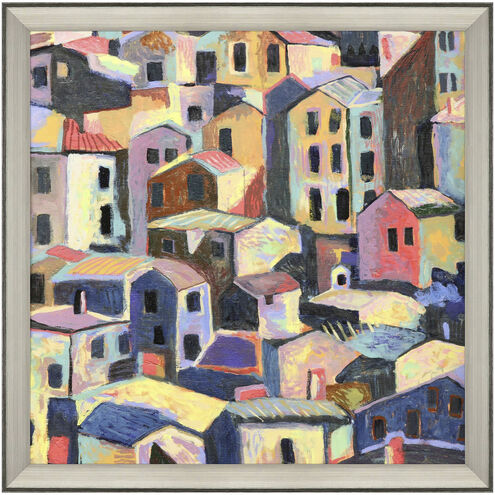 Scenic Multi and Black and Pink and Purple Framed Art