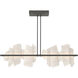 Volterra Linear Pendant Ceiling Light in Natural Iron