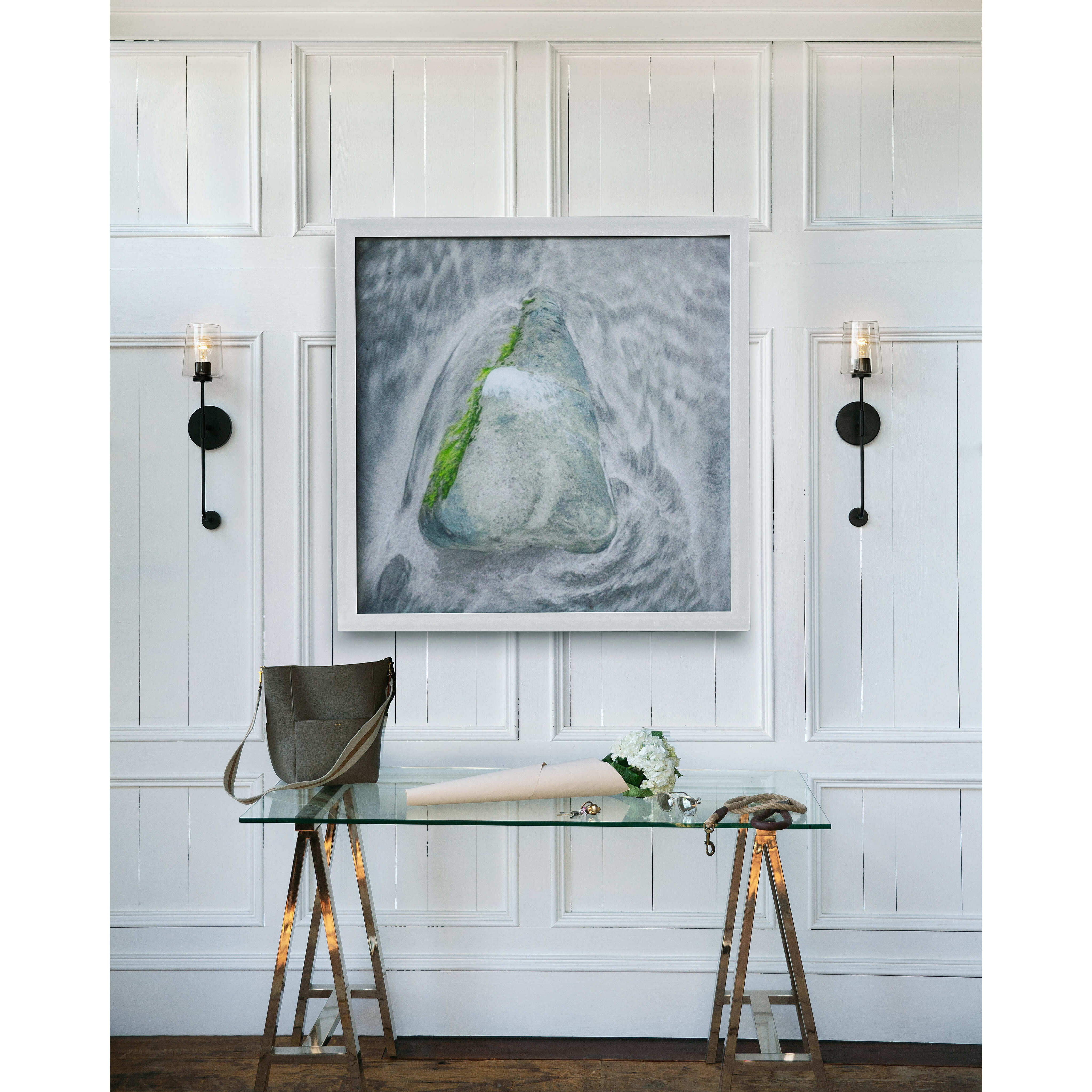 Kline LED 5 inch Black Sconce Wall Light